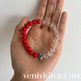 ♡Pulsera red & white