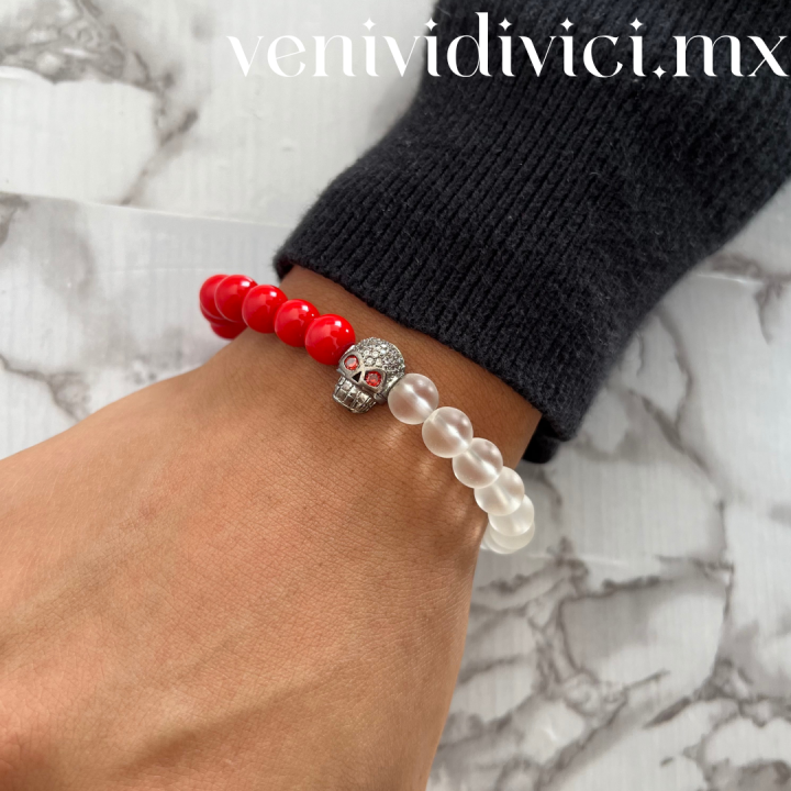 ♡Pulsera red & white