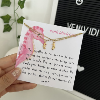 ♡collares caballito de mar