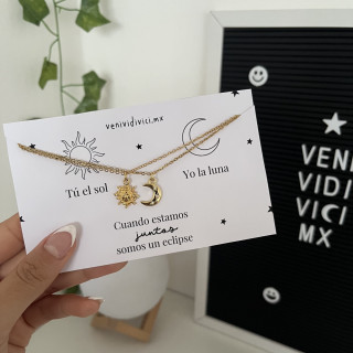 collares sol y luna