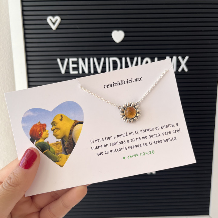 Collar girasol Shrek