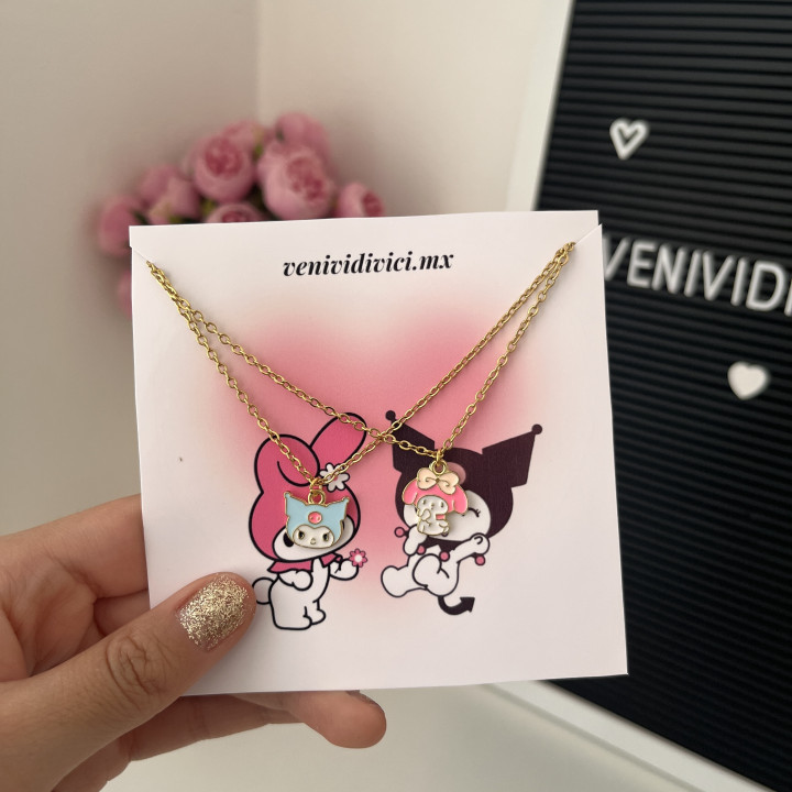 Collares My melody y Kuromi