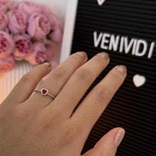 Anillo promesa rojo