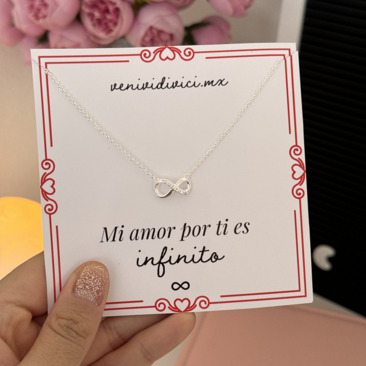 Collar infinito plata