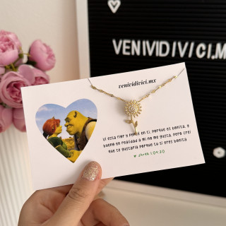 Collar Shrek girasol