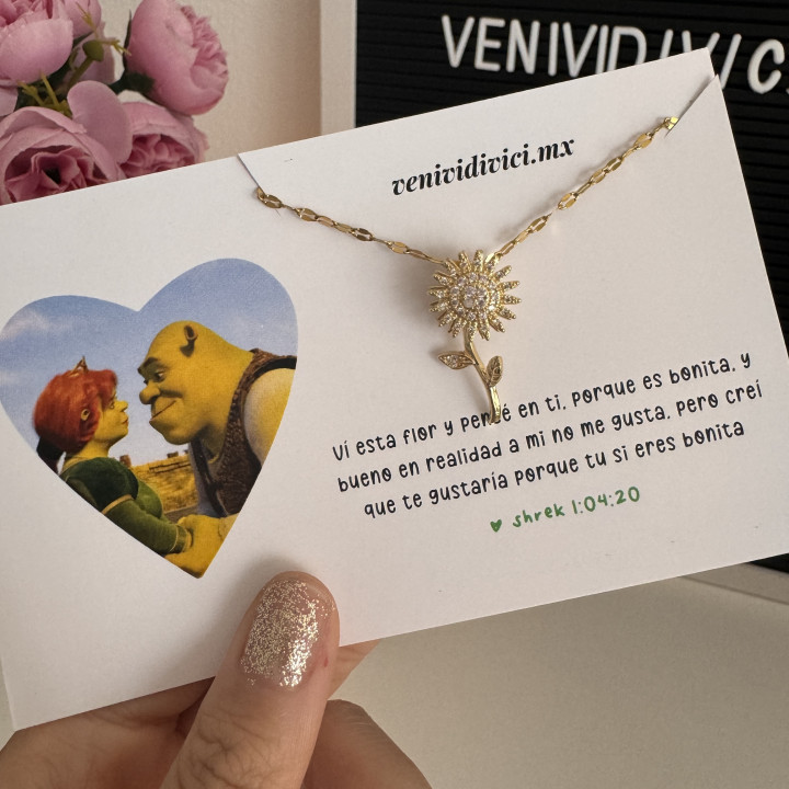Collar Shrek girasol
