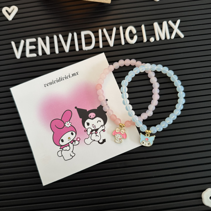 Pulseras My melody y Kuromi