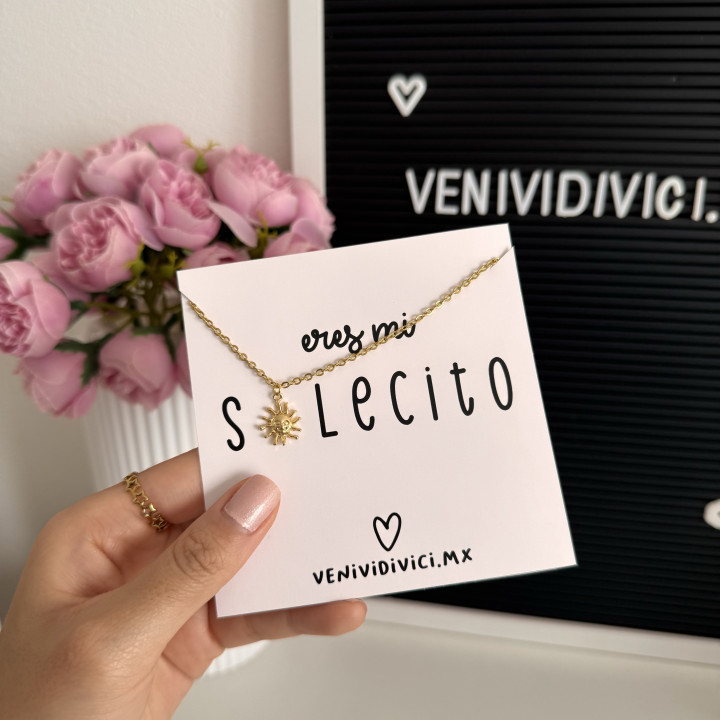 Collar Eres mi solecito