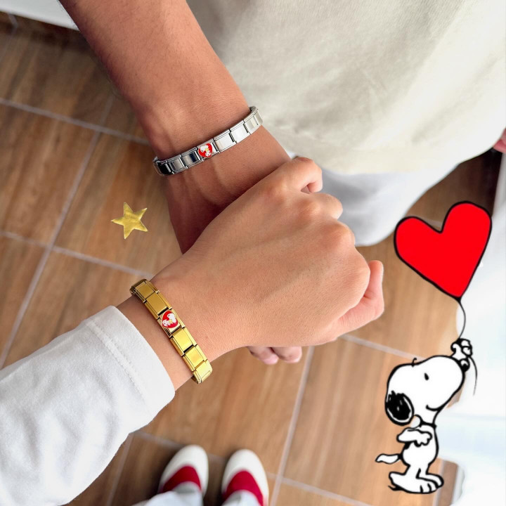Brazaletes italianos Snoopy