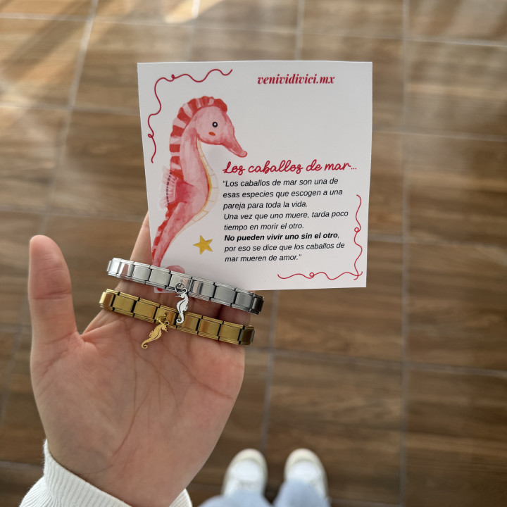 Brazaletes italianos Caballo de Mar