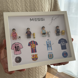 Cuadro Messi legos