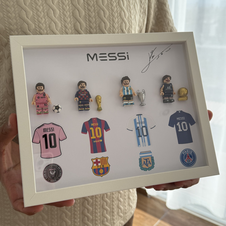 Cuadro Messi legos