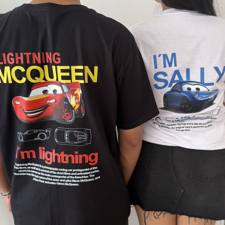 Playeras Sally y McQueen