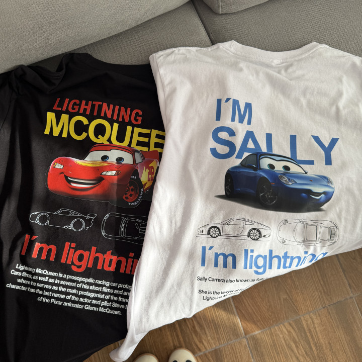 Playeras Sally y McQueen