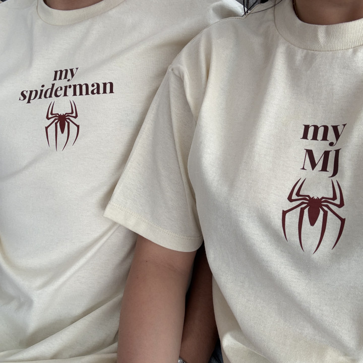 Playeras My Spiderman y MJ