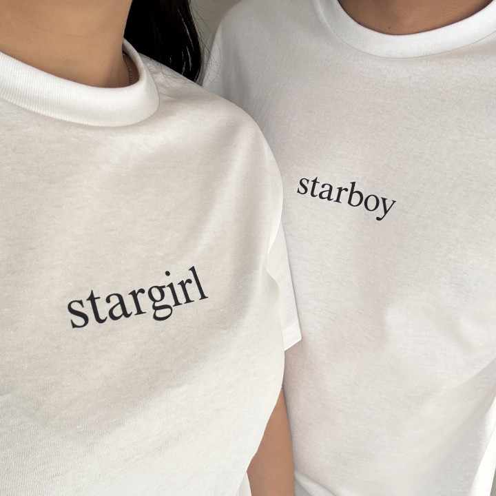 Playeras Stargirl and Starboy