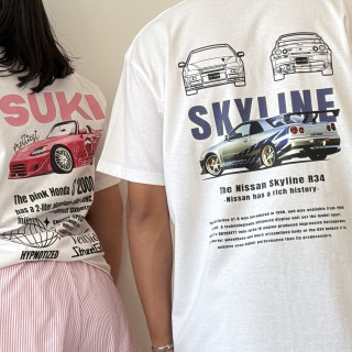 Playeras Skyline y Suki
