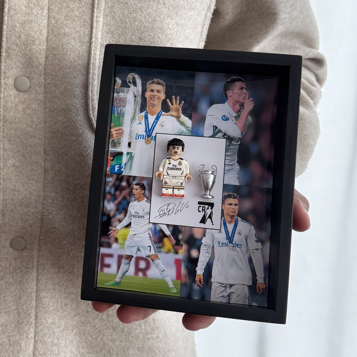 Cuadro CR7 Real Madrid Lego