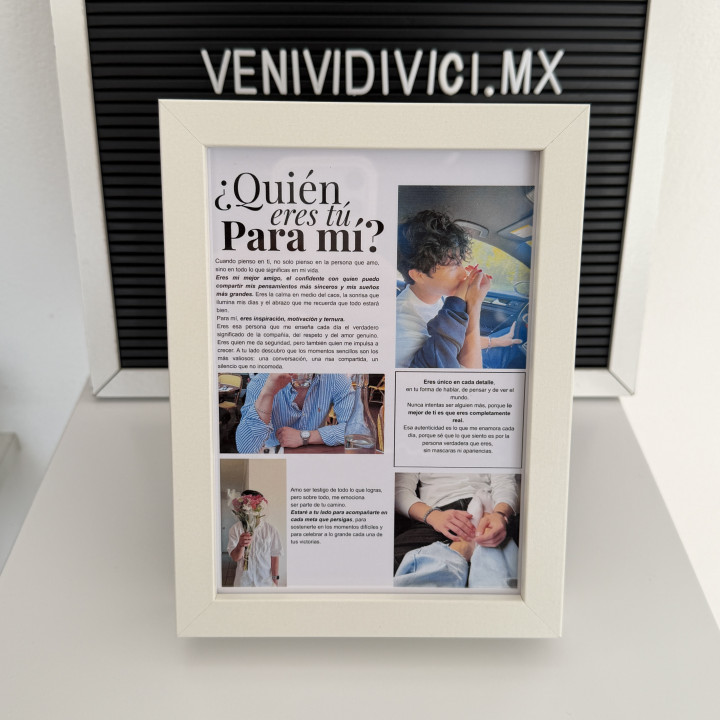 Cuadro pareja ¿Quién eres para mí?