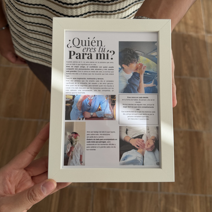 Cuadro pareja ¿Quién eres para mí?