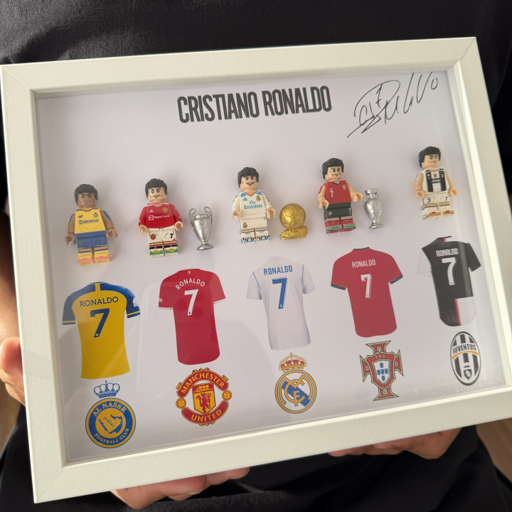 Cuadro CR7 legos
