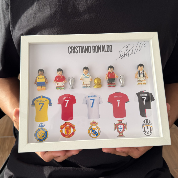 Cuadro CR7 legos