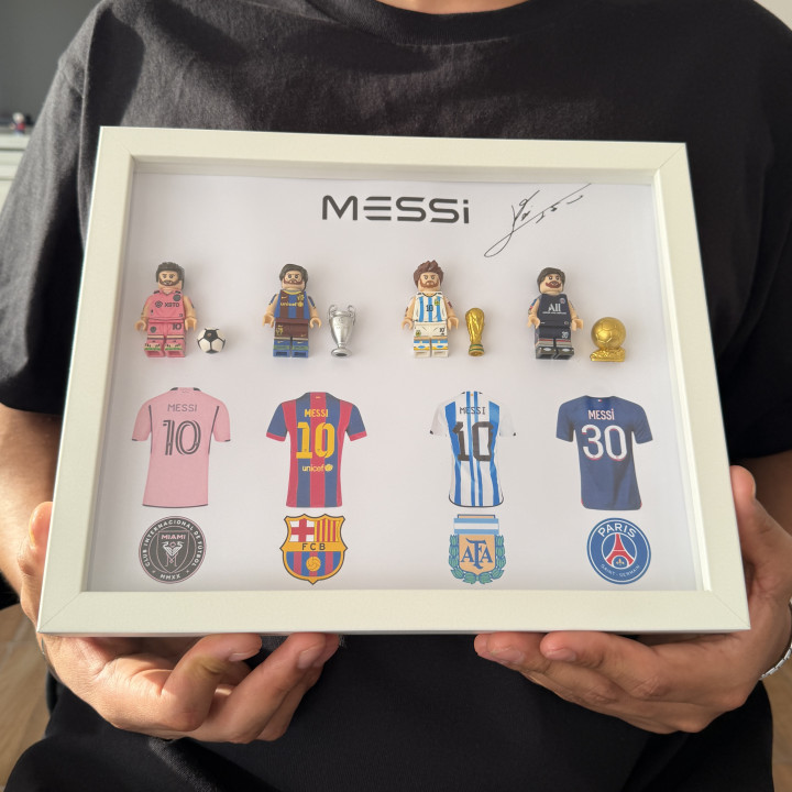 Cuadro Messi legos