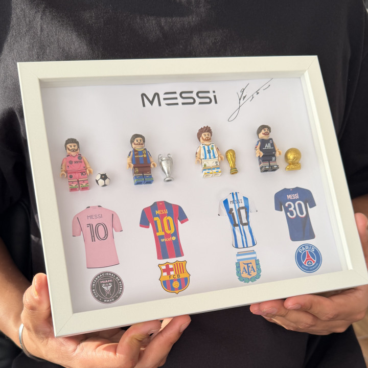 Cuadro Messi legos