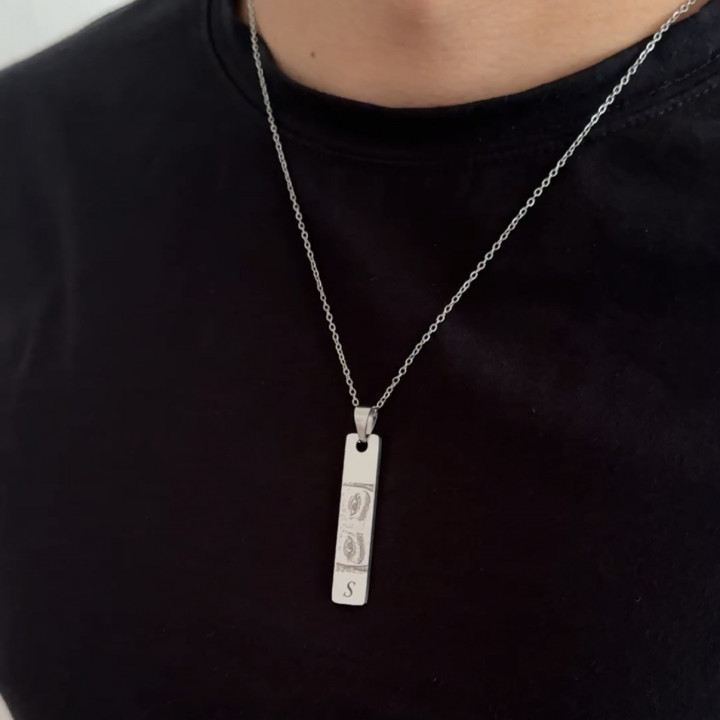 Collar mirada grabado