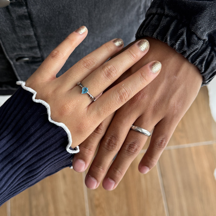 Dúo de anillos Vegeta y Bulma