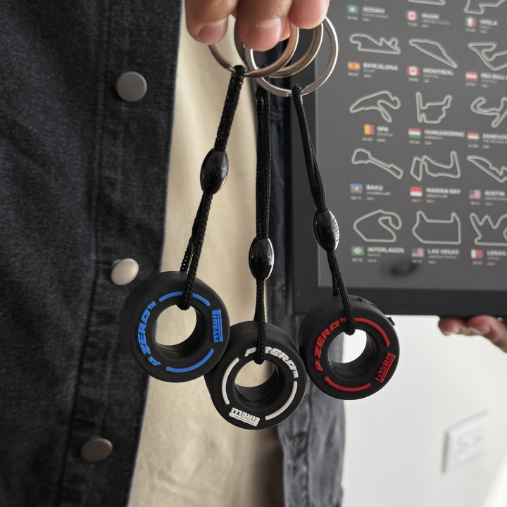 Llavero llanta Fórmula 1