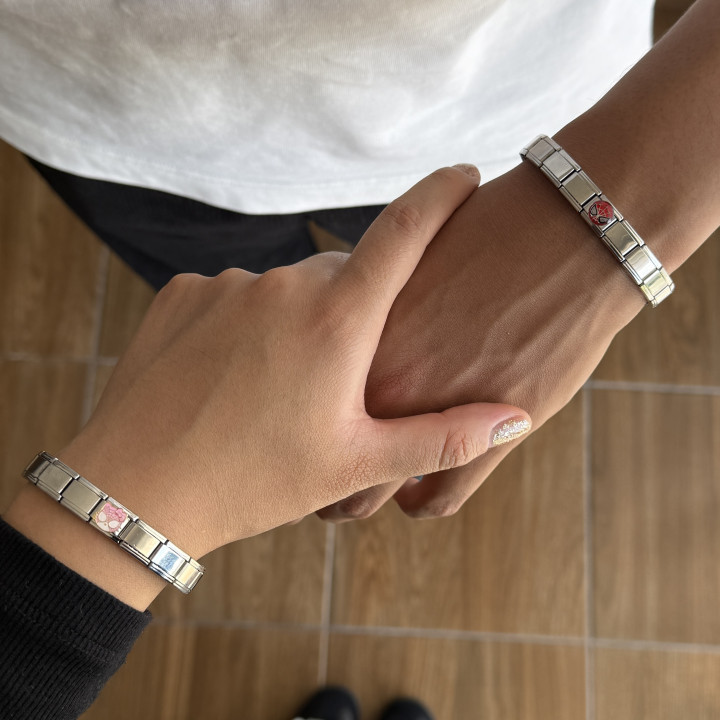 Brazaletes italianos Kitty y Spiderman