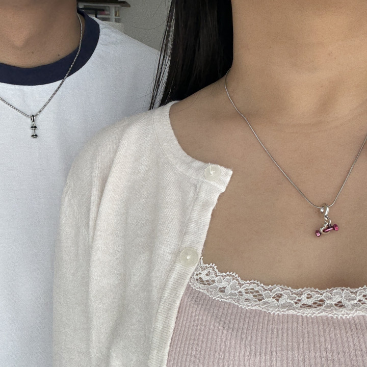 Dúo de collares mancuerna