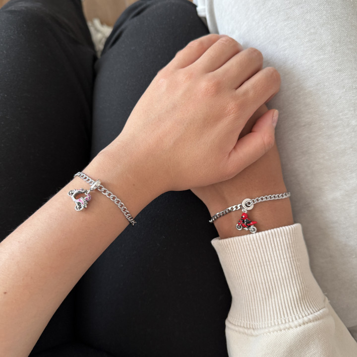 Brazaletes moto pareja