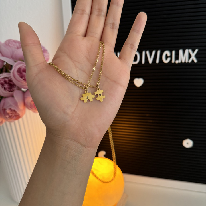 Dúo collares rompecabezas inicial