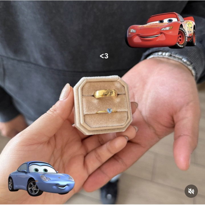 Dúo anillos Sally y McQueen