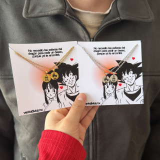 Collares Goku y Milk