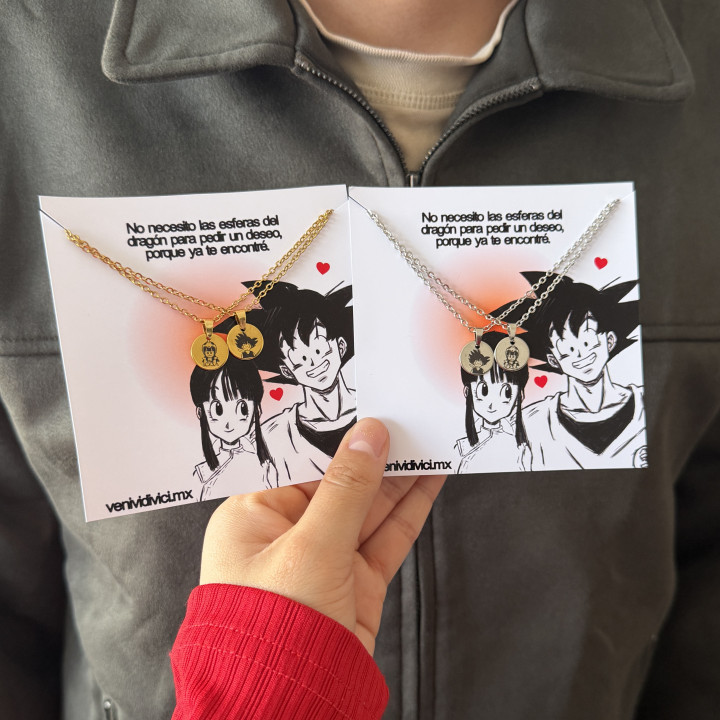 Collares Goku y Milk