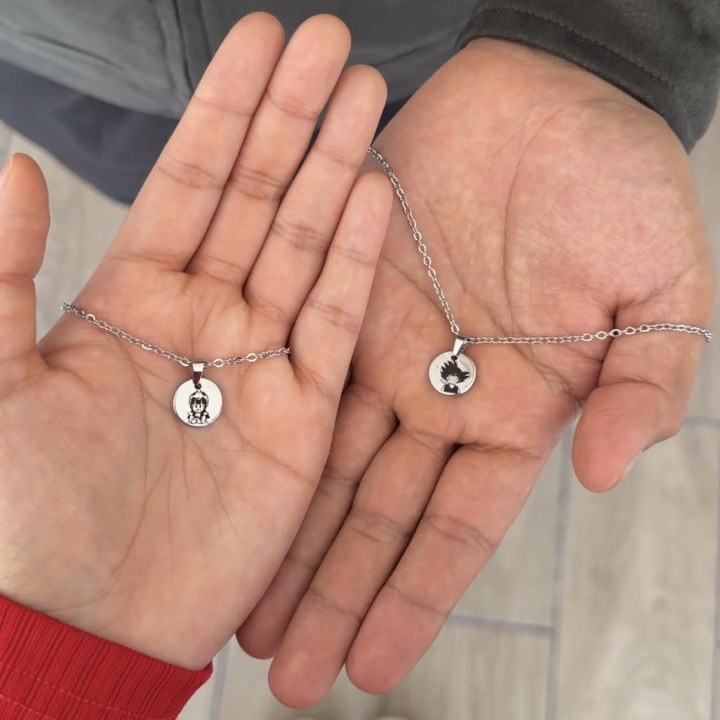 Collares Goku y Milk