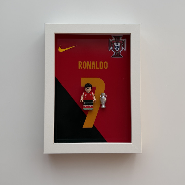 Cuadro CR7 Portugal lego