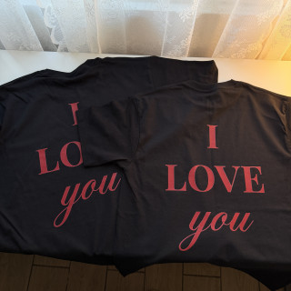 Dúo de playeras I Love You