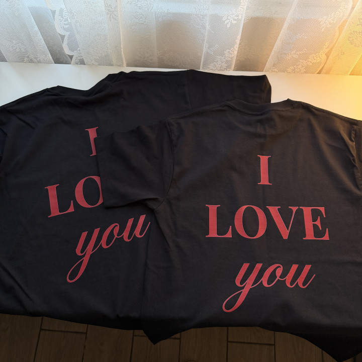 Dúo de playeras I Love You