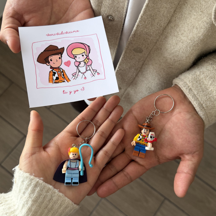 Llaveros Woody y Betty