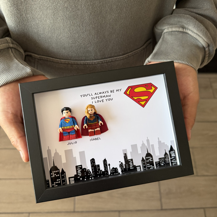 Cuadro Superman pareja