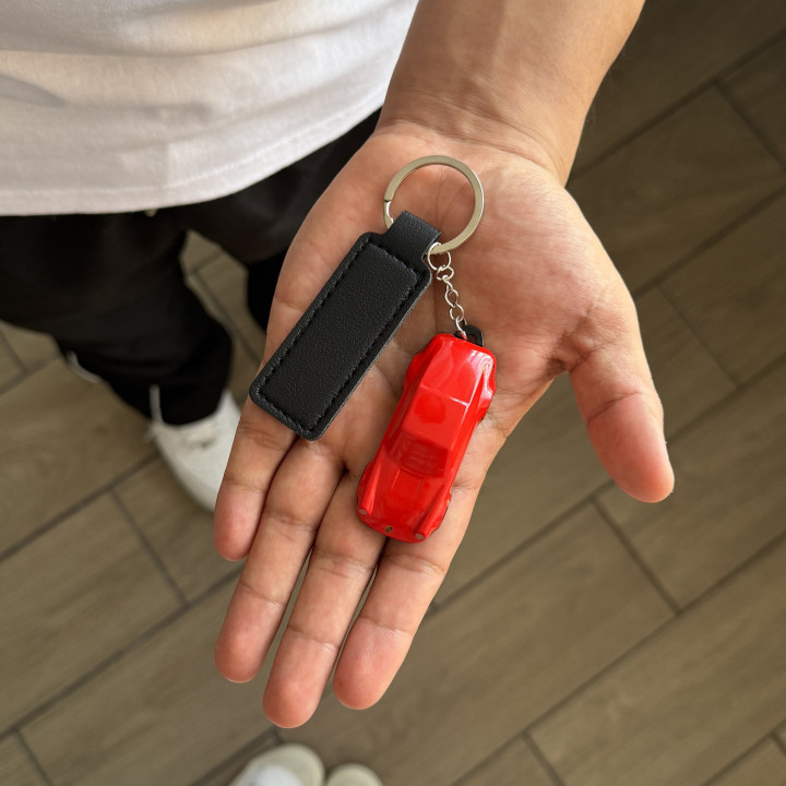 Llavero Porsche rojo