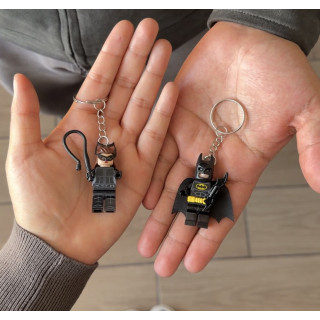 Llaveros Batman y Gatubela