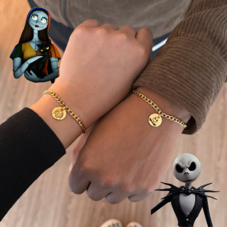 Brazaletes Sally y Jack Skellington