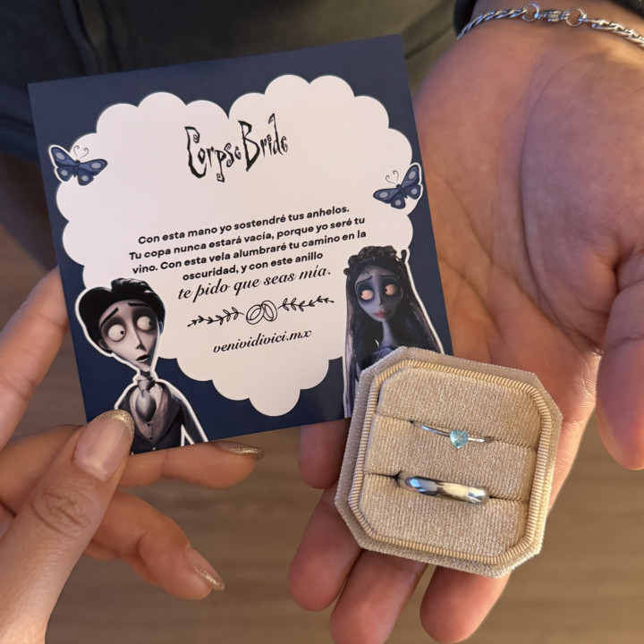 Dúo de anillos Cadáver de la novia