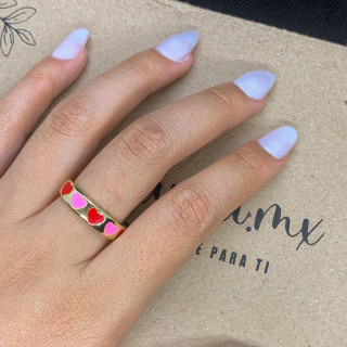 Anillo corazones♡