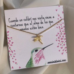 Collar colibrí ♡